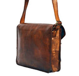Artishus Upgraded New Vintage Brown 15" Leather Messenger Bag for Men & Women | Business Laptop