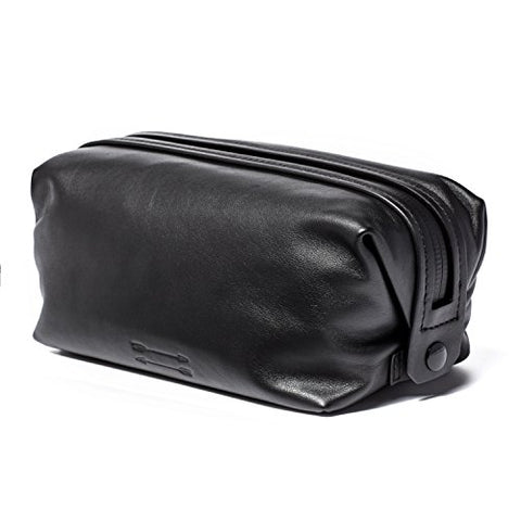 Uri Minkoff Soft Napa Leather Simple Toiletries Kit, Black