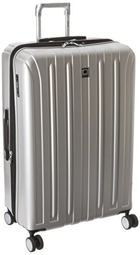 DELSEY Paris Luggage Helium Titanium 29" Exp. Spinner Trolley Hard Case Suitcase, Silver, One Size