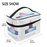 Makeup Bag Us Capitol Building Travel Cosmetic Bags Organizer Train Case Toiletry Make Up Pouch