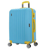 The Blue Brio Thick Rib 3-Piece Hardside Spinner Luggage Set