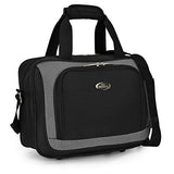 U.S. Traveler New Yorker Lightweight Softside Expandable Travel Rolling Luggage Set, Black/Grey, 4-Piece (15/21/25/29)