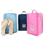 Buruis Portable Travel Shoe Bag, Lightweright Luggage Shoe Bag Organizer Pouch with Mesh Pocket -