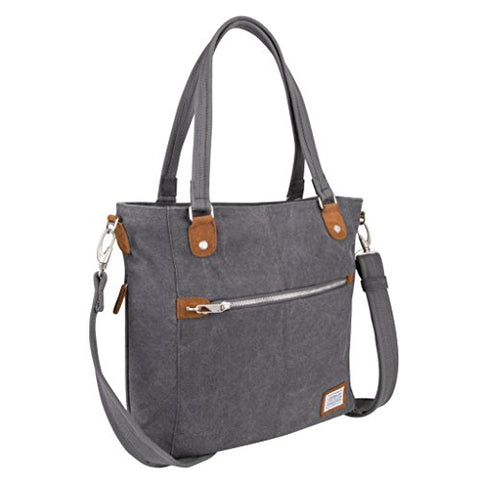Travelon Anti-Theft Heritage Tote Bag , Pewter, One Size