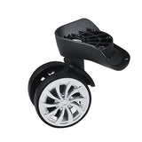 360 Swivel Plastic Wheel Replacement Luggage Travel Suitcase Wheels , Black Suitcase Wheel Repair Replace Luggage Wheels