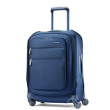 Samsonite Flexis Expandable Softside Carry On Luggage with Spinner Wheels, 20 Inch, Carbon Blue