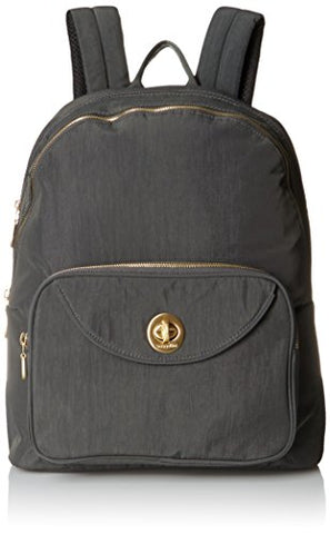 Baggallini Brussels Laptop Chrcl Backpack, Charcoal, One Size