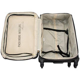 Kenneth Cole Reaction Women's Chelsea 24" 4-Wheel Upright Luggage, Black