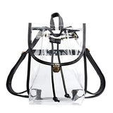 Heavy Duty Clear Backpack Stadium Security Approved Mini Gym Drawstring Bag