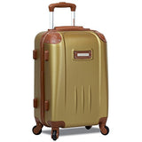 Dejuno Quest 3-Piece Hardside Spinner Luggage Set With Tsa Lock, Bronze