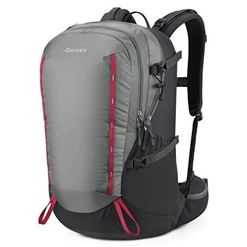 Gonex 40L Hiking Backpack, Wear-Resistant Daypack for Camping, Travel, Climbing, and Rain Cover