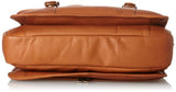 Claire Chase Porthole Computer Briefcase, Saddle, One Size