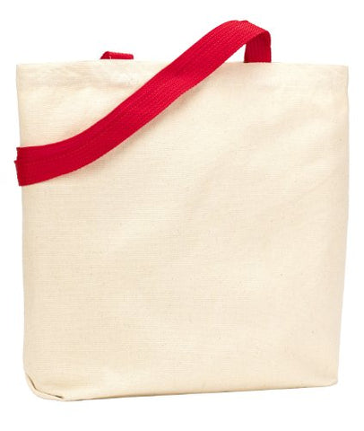Zuzify Organic Recycled Cotton Canvas Tote Bag. Va0098 Os Red