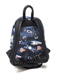 Loungefly x Star Wars Chibi Ships Print Mini Backpack (One Size, Blue Multi)