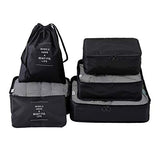 OEE 6 pcs Luggage Packing Organizers Packing Cubes Set for Travel
