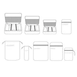 BES CHAN Travel Luggage Organizer Packing Cubes Set Storage Bag Waterproof Laundry Bag Traveling