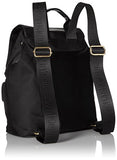 Calvin Klein Key Item Nylon Backpack, Black/Gold, One Size