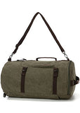 Aidonger Travel Bag Carry on Bag Barrel Hiking Backpack (Army Green)