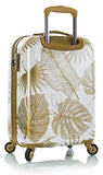 Heys America Oasis Fashion 21" Carry-on Spinner Luggage With TSA Lock (White/Gold)