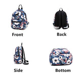 Fvstar Floral Canvas Teen Girls Backpack Cute Mini School Bag Purse Rucksack Pocketbooks