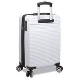 Dejuno Ashford 3-Pc Hardside Spinner Tsa Combination Lock Luggage Set, White