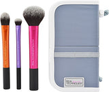Real Techniques Cruelty Free Travel Essentials Set With Ultra Plush Custom Cut Synthetic
