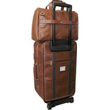 Amerileather Leather 2 Pc. Carry-On Set (Brown)