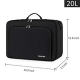 Gonex Travel Duffel Bag 20L, Portable Carry on Luggage Personal Item Bag for Airlines, Water& Tear-Resistant Black