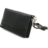 Deluxe Travel Organizer Wallet Passport Case Airline Ticket Holder Safe Zippered Removable Handle