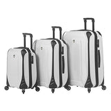 Mia Toro Italy Fibre Di Carbonio Elite Hardside Spinner Carry-on, White