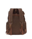 Herebuy - Vintage Canvas Hiking Backpack for Men Travel Backpack for College (Brown)