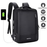 MOSFiATA Business Laptop Backpack 15.6 Inch Laptop & Notebook Backpack with USB Charging Port, 5 Sorting Layers and 7 Sorting Bags, Water Resistant Schoolbag for School, Business, Travel and Hiking