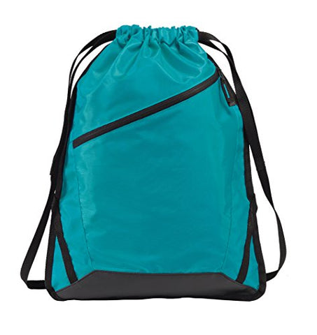 Gravity Travels Zip-It Cinch Pack Bag - Tropic Blue/Black