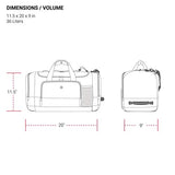 SwissGear 20" Duffel Bag | Gym Bag | Travel Duffle Bags | Men's and Women's - Grey/Black