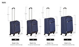 Amazonbasics Softside Spinner Luggage - 3 Piece Set (21", 25", 29"), Navy Blue