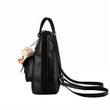 S Kaiko Pu Leather Backpack Casual Daypacks School Backpack For Women Rucksack Travel Backpack