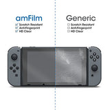 amFilm Tempered Glass Screen Protector for Nintendo Switch 2017 (2-Pack)