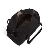 Vera Bradley Women's Microfiber Large Travel Duffle Bag, Black, One Size
