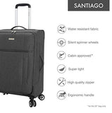 Regent Square Travel - Lightweight Luggage Set With Spinner Goodyear Wheels - Set of 3 Pieces - Soft Case - Grey