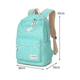S Kaiko Flower Pattern Canvas Backpack School Backpack For Women And Men School Bag Daypack