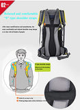 Caissip Packable Travel Hiking Backpack Daypack Lightweight Ultra Large 55L Venture Backpack