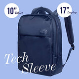 Lipault - Plume Business Backpack - 15" Laptop Over Shoulder Purse Bag for Women - Navy