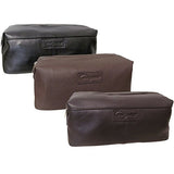 Amerileather Madison Leather Toiletry Bag (Brown)