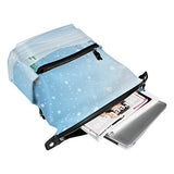 Colourlife Winter View Stylish Casual Shoulder Backpacks Laptop School Bags Travel Multipurpose