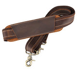 Polare Men'S 20'' Retro Real Leather Weekender Duffel Overnight Bag Carry On Luggage