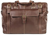 Boconi Bryant Safari Bag (Antiqued Mahogany With Houndstooth)