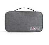 Packing Organizer Bra Underwear Storage Bag Travel Lingerie Pouch Toiletry Organizer (Grey L size)