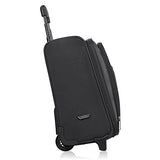 Solo Dakota 16 Inch Rolling Laptop Case With Overnighter Section, Black