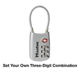 Master Lock 4688D Set Your Own Combination TSA Approved Luggage Lock, 1 Pack, Assorted Colors