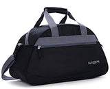 Mier 20Inch Sports Gym Bag Travel Duffel Bag With Shoes Compartment For Women And Men(Black)
